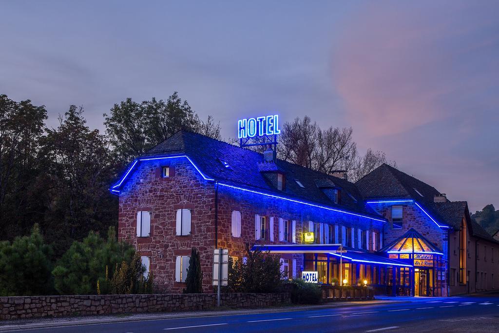 Logis Hotel Restaurant Les 2 Rives - A75, En Bordure De Riviere Banassac Dış mekan fotoğraf