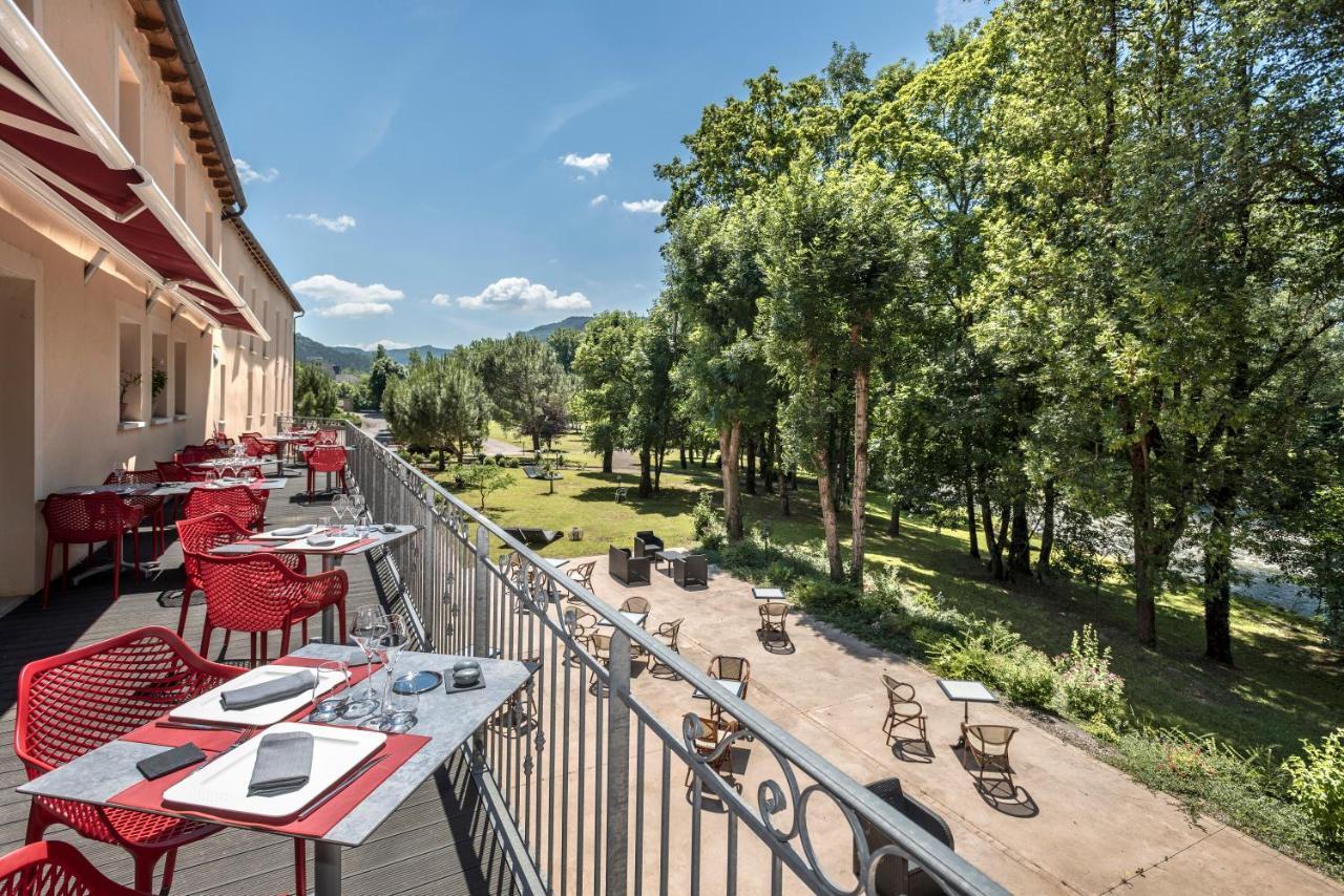 Logis Hotel Restaurant Les 2 Rives - A75, En Bordure De Riviere Banassac Dış mekan fotoğraf